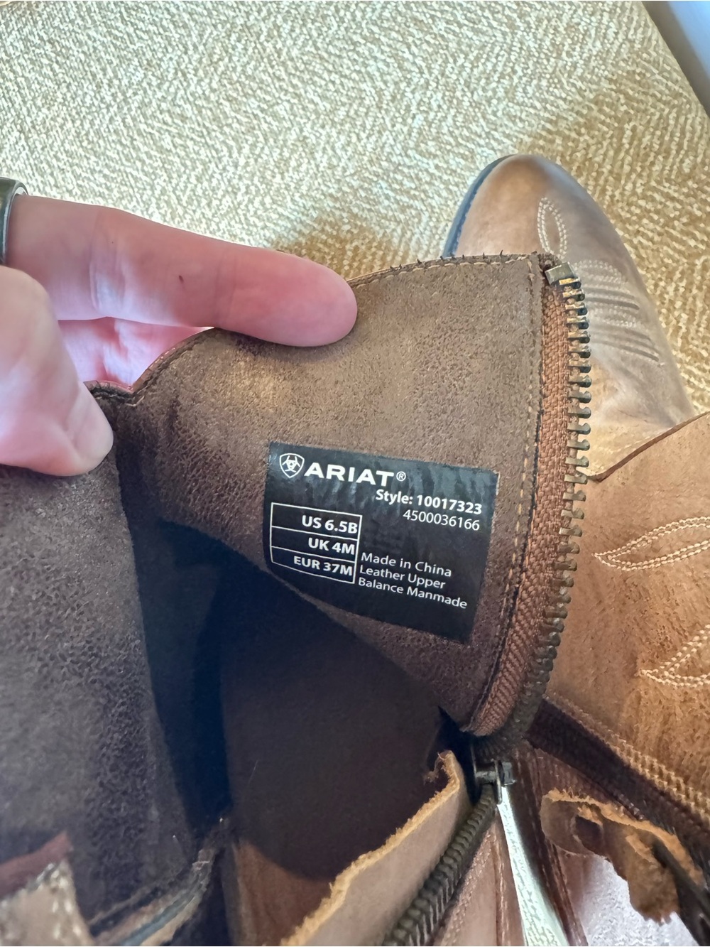 Ariat Tan Brown Western Ankle Booties - Picture 3 of 4